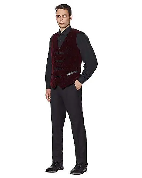 Spirit Halloween Velvet Victorian Vampire Vest 3 Spirit Halloween Velvet Victorian Vampire Vest - Image 3