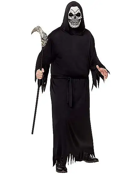Spirit Halloween Adult Grim Reaper Plus Size Robe 1 Spirit Halloween Adult Grim Reaper Plus Size Robe