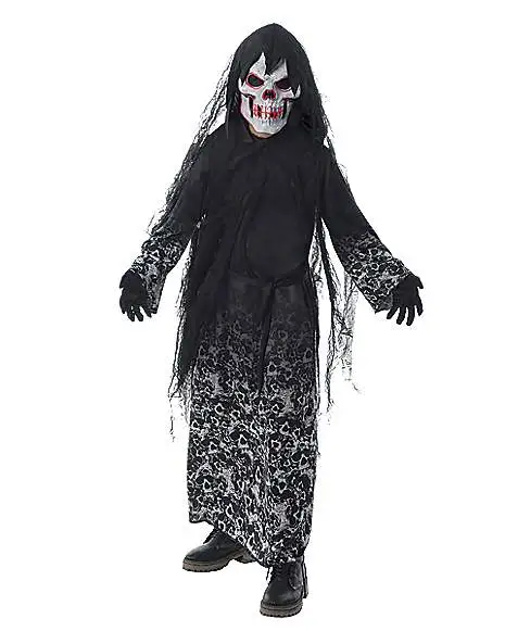 Spirit Halloween Kids Light-Up El Wire Doom Skeleton Costume 1 Spirit Halloween Kids Light-Up El Wire Doom Skeleton Costume