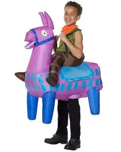 Spirit Halloween Boys Giddy Up Inflatable Costume - Fortnite