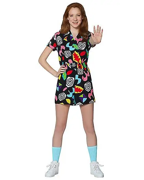 Spirit Halloween Adult Eleven Geometric Romper - Stranger Things 1 Spirit Halloween Adult Eleven Geometric Romper - Stranger Things