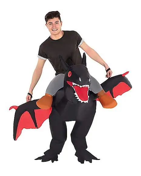 Spirit Halloween Adult Piggyback Dragon Inflatable Costume 1 Spirit Halloween Adult Piggyback Dragon Inflatable Costume