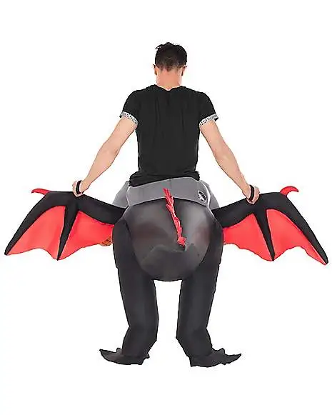 Spirit Halloween Adult Piggyback Dragon Inflatable Costume 2 Spirit Halloween Adult Piggyback Dragon Inflatable Costume - Image 2