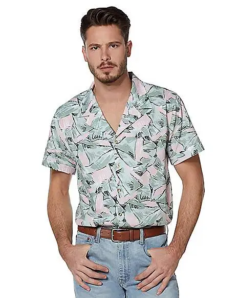 Spirit Halloween Hopper Button Down Shirt - Stranger Things 1 Spirit Halloween Hopper Button Down Shirt - Stranger Things