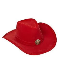 Spirit Halloween Red Western Cowboy Hat
