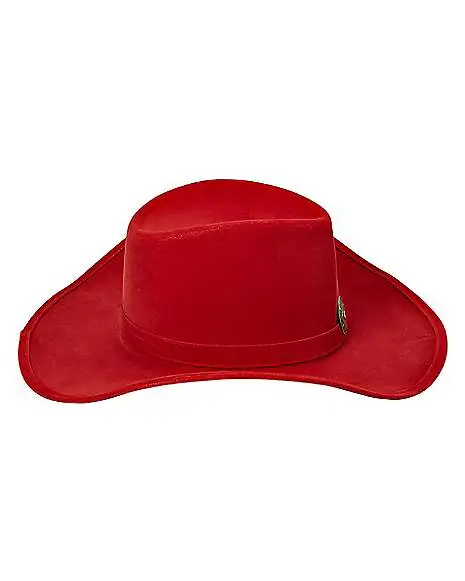 Spirit Halloween Red Western Cowboy Hat 2 Spirit Halloween Red Western Cowboy Hat - Image 2
