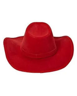 Spirit Halloween Red Western Cowboy Hat 5 Spirit Halloween Red Western Cowboy Hat -Girls Costumes Shop 01452903 c