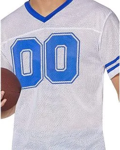 Spirit Halloween White Football Jersey -Girls Costumes Shop 01454958 c
