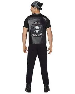 Spirit Halloween Adult Biker Vest 13 Spirit Halloween Adult Biker Vest -Girls Costumes Shop 01455161 e