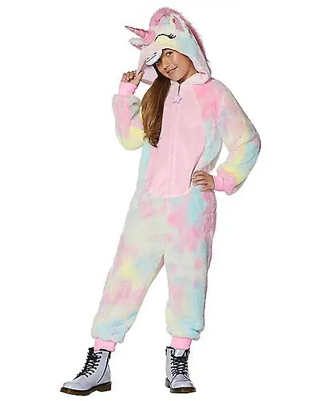 Spirit Halloween Kids Unicorn One-Piece Costume 1 Spirit Halloween Kids Unicorn One-Piece Costume -Girls Costumes Shop 01455484 a