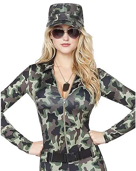 Spirit Halloween Adult Camo Catsuit Costume 3 Spirit Halloween Adult Camo Catsuit Costume - Image 3