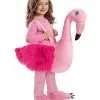 Spirit Halloween Toddler Faux Fur Flamingo Ride-Along Costume