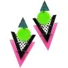 Spirit Halloween '80s Geometric Earrings