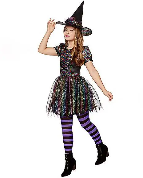 Spirit Halloween Kids Sequin Witch Costume 1 Spirit Halloween Kids Sequin Witch Costume