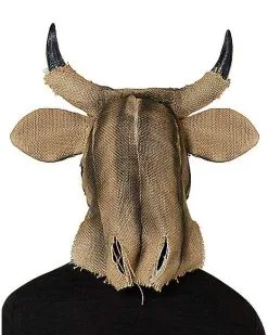 Spirit Halloween Moving Mouth Bull Scarecrow Full Mask 5 Spirit Halloween Moving Mouth Bull Scarecrow Full Mask -Girls Costumes Shop 01471218 c