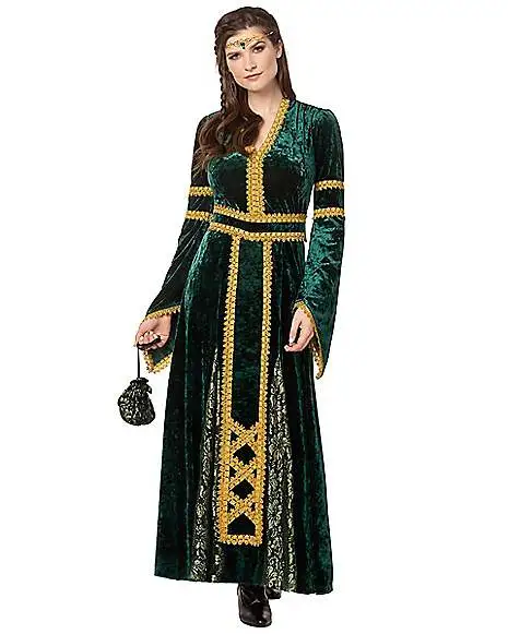 Spirit Halloween Adult Emerald Medieval Costume 1 Spirit Halloween Adult Emerald Medieval Costume