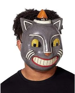 Spirit Halloween Vintage Cat Half Mask -Girls Costumes Shop 01471788 c