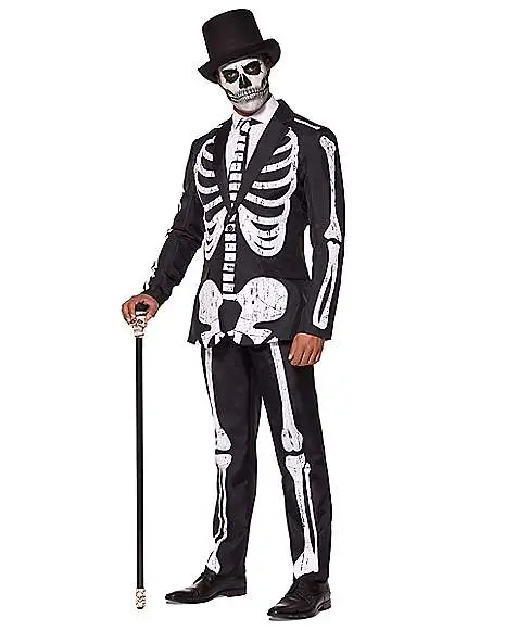 Spirit Halloween Adult Skeleton Suit 1 Spirit Halloween Adult Skeleton Suit
