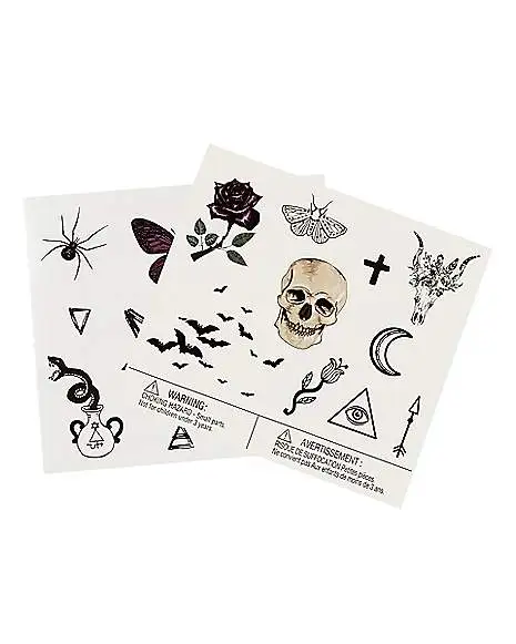 Spirit Halloween Gothic Temporary Tattoos 1 Spirit Halloween Gothic Temporary Tattoos