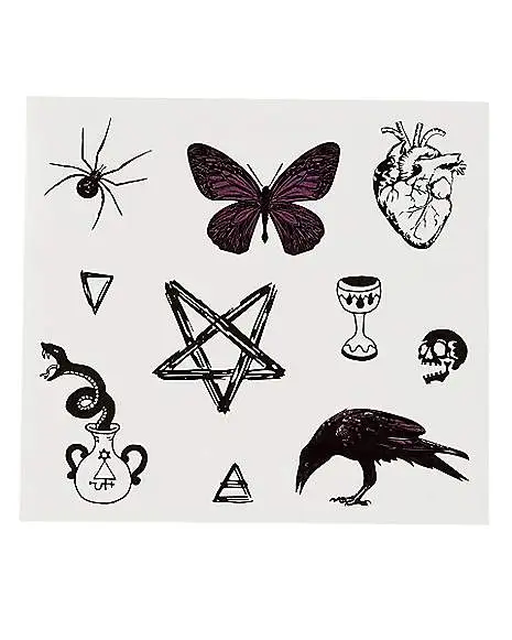 Spirit Halloween Gothic Temporary Tattoos 3 Spirit Halloween Gothic Temporary Tattoos - Image 3