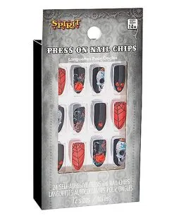 Spirit Halloween Day Of The Dead Press On Nails -Girls Costumes Shop 01474873 c