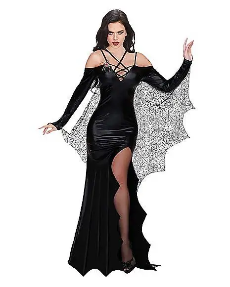 Spirit Halloween Adult Black Widow Dress Costume 3 Spirit Halloween Adult Black Widow Dress Costume -Girls Costumes Shop 01475326 a