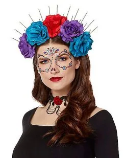Spirit Halloween Two-Piece Spiked Flower Crown