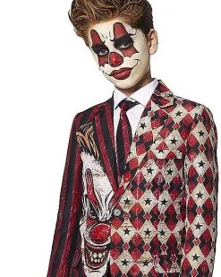 Spirit Halloween Kids Creepy Clown Suit -Girls Costumes Shop 01477231 c