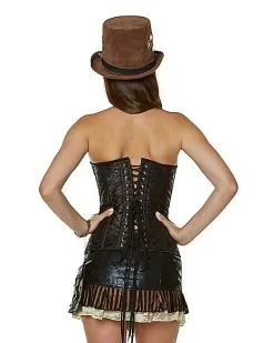 Spirit Halloween Applique Steampunk Corset -Girls Costumes Shop 01479393 b