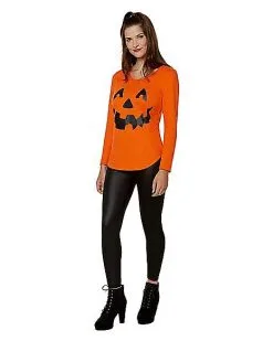 Spirit Halloween Cross Pumpkin Sweatshirt -Girls Costumes Shop 01479567 c