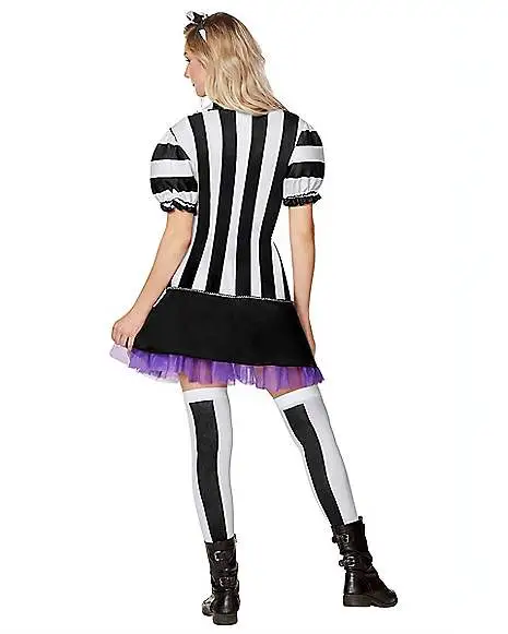 Spirit Halloween Adult Beetlejuice Dress Costume 2 Spirit Halloween Adult Beetlejuice Dress Costume - Image 2