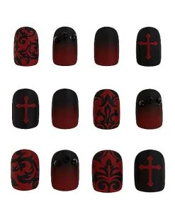Spirit Halloween Kids Twilight Press On Vampire Nails