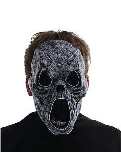 Spirit Halloween Light-Up EL Wire Wailing Spirit Half Mask