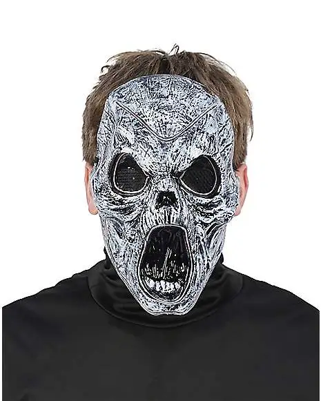 Spirit Halloween Light-Up EL Wire Wailing Spirit Half Mask 2 Spirit Halloween Light-Up EL Wire Wailing Spirit Half Mask - Image 2