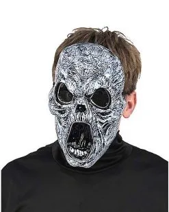 Spirit Halloween Light-Up EL Wire Wailing Spirit Half Mask 8 Spirit Halloween Light-Up EL Wire Wailing Spirit Half Mask -Girls Costumes Shop 01488154 e