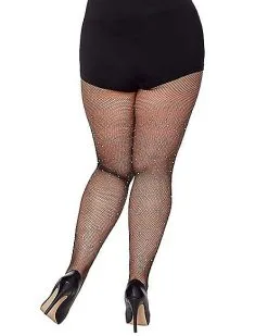 Spirit Halloween Fallen Angel Rhinestone Fishnet Stockings -Girls Costumes Shop 01490119 b