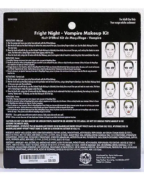 Spirit Halloween Fright Night Vampire Makeup Kit 2 Spirit Halloween Fright Night Vampire Makeup Kit - Image 2