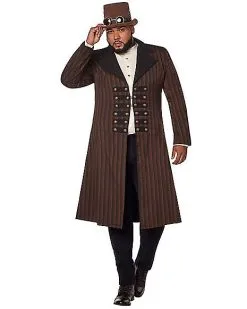 Spirit Halloween Steampunk Trench Coat -Girls Costumes Shop 01492081 a