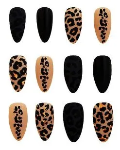 Spirit Halloween Leopard Print Press On Nails