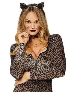 Spirit Halloween Adult Cheetah Catsuit Costume -Girls Costumes Shop 01493949 d