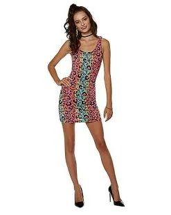 Spirit Halloween Adult '80s Bodycon Dress