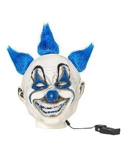 Spirit Halloween Light-Up Krazy Clown Full Mask -Girls Costumes Shop 01498344 d