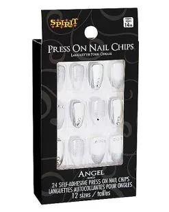 Spirit Halloween Angel Press On Nails -Girls Costumes Shop 01498872 c