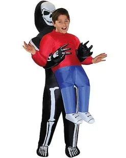 Spirit Halloween Kids Skeleton Inflatable Costume