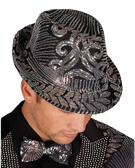 Spirit Halloween '20s Sequin Fedora 2 Spirit Halloween '20s Sequin Fedora - Image 2