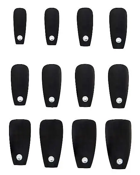 Spirit Halloween '80s Black Press On Nails 1 Spirit Halloween '80s Black Press On Nails