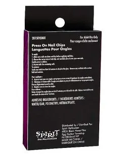 Spirit Halloween '80s Black Press On Nails 7 Spirit Halloween '80s Black Press On Nails -Girls Costumes Shop 01504679 d