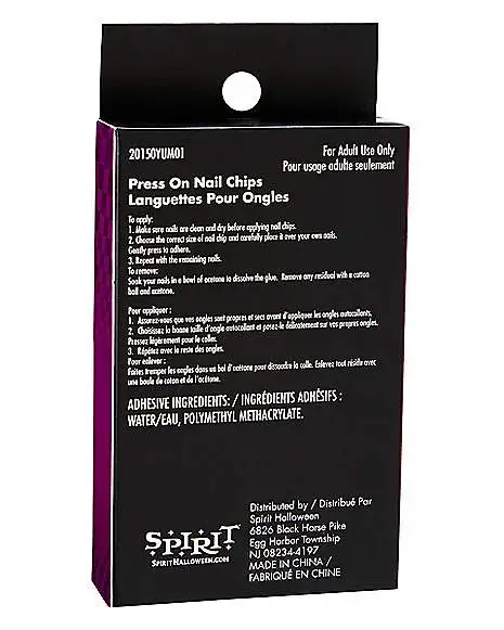 Spirit Halloween '80s Black Press On Nails 4 Spirit Halloween '80s Black Press On Nails - Image 4