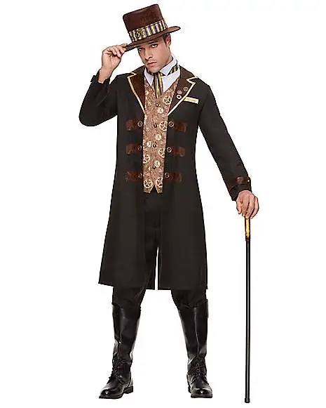 Spirit Halloween Adult Dapper Steampunk Costume 1 Spirit Halloween Adult Dapper Steampunk Costume