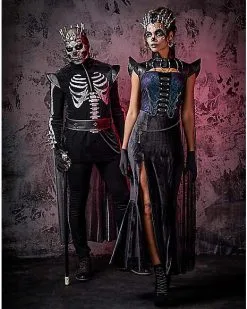 Spirit Halloween Adult Skeleton King Costume -Girls Costumes Shop 01507565 c